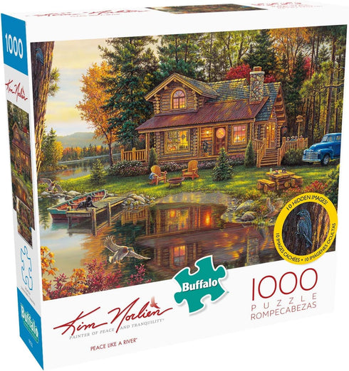 Buffalo Games Kim Norlien Peace Like A River 1000 Piece Jigsaw Puzzle - Perfect for Game Nights, 26.75 x 19.75