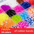 24 6+ XKDOUS Colors Rubber Band Bracelet Kit, Bracelet Making Kit for Art and Craft, Rubberband Bracelets kit for Kids
