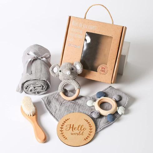 YOUUYS Baby Gift Set for Newborn - Baby Essential Bath Basket Gift