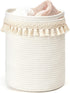 Mkono Macrame Decorative Cotton Rope Basket Boho Nursery Decor Small Cute Woven