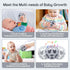 MCGMITT Baby Rattle Teething Toy, Easy Grasp Silicone Infant Ball, BPA Free Non-Toxic Soft Baby Sensory Ball Bath Toy