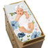 Sweet Jojo Designs Navy Blue and Pink Watercolor Floral Girl Baby Nursery Changing Pad Cover - Blush, Green and White