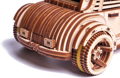 Wood Trick Apocalyptic Car 3D Wooden Puzzles for Adults and Kids to Build, Wooden Model Car Kits