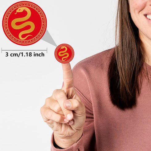 108 PCS 1.18" Chinese Lunar New Year Sticker Labels, 2026 Year of The Horse Sticker Decorations for Party Favor and