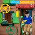 8 Pcs Playground Accessories for Swingset, Steering Wheel, Safety Handles, Plastic Phone Toy for Kids Outdoor Playset