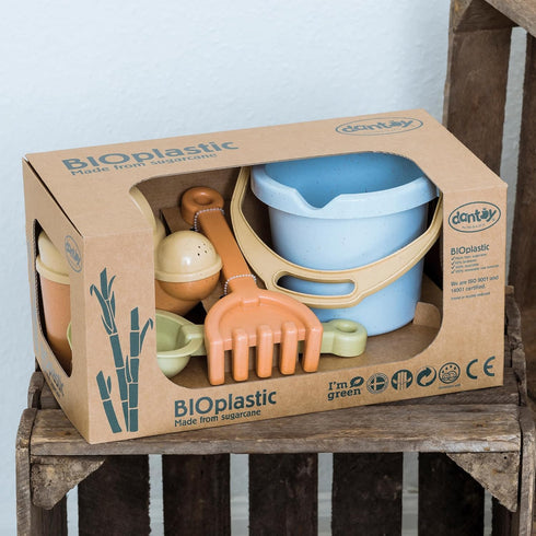 Set 4 Playset 2+ Dantoy: BIO Sand & Garden - Piece - Pretend Gardening, Outdoor Beach-Backyard-Sandbox Toy, Recycled