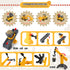 Asoxt 43-Piece Playset 2 lbs 4 3+ Construction Sensory Play Sand, DIY Trucks, Crane & Road Signs Creative Sandbox Toy