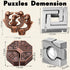 9 3D Wettarn Pcs Metal Brain Teaser Puzzles Teaser Steel Puzzle for Adults Unlock Interlocking Games IQ Education