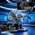 Myth Qholve Mechanical Piranha Building Block Kit Hand-Crank Gear Multi-Joint Motion Toy for Boys, Girls