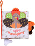 Baby Starters Magic Years Soft, Crinkle Activity Book with Tabs and Strap- Happy Thanksgiving
