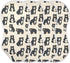Set 4, 22x11in KLL Cute Black Bears Cotton Large Burp Cloths for Baby Breathable wash Cloth for Newborns boy and Girl