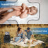 Cute Elephant Portable Diaper Changing Mat,Waterproof Foldable Travel Changing Pad,On-The-Go Wipeable Reusable Changing