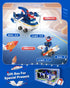 Super Wings Toy Airplane, Patrol Car, 2" Tall Jett Action Figure Set, Transforming Airplane Toy Vehicle, Airplane to