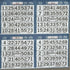The Ticket Gurus Bingo Paper Game Cards, 4 Cards, 10 Sheets, 50 Books, 8 Inch Square Size