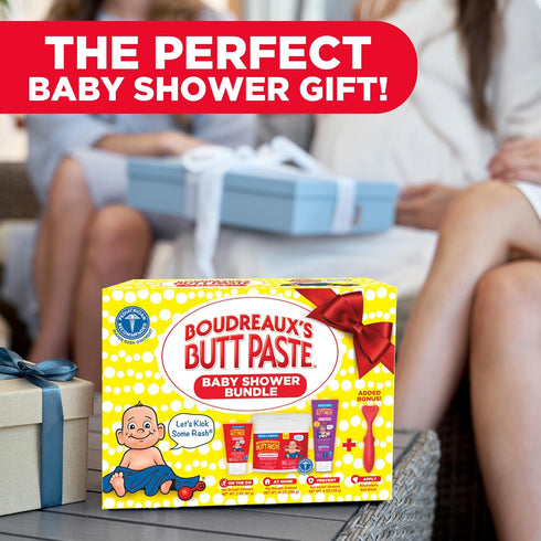 3 (14 Oz 2 Oz (4 Oz Boudreauxs Butt Paste Baby Shower Bundle with Newborn Essentials Zinc Oxide Diaper Rash Cream Jar