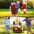 Leyndo 2 Pieces Inflatable Jumbo Football Set, 36.6" Jumbo Football and 54.3" Inflatable Goal for Football Party Game