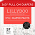 LILLYDOO Diaper Pants Toddlers - Size 6 (29+ lbs), Half-Monthly Supply (57