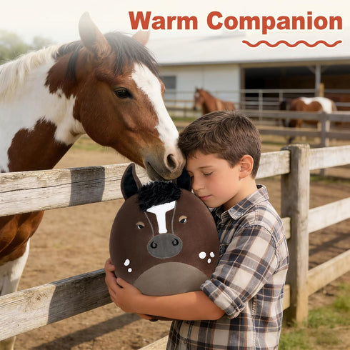 12" PEACH CAT Original Appaloosa Horse Stuffed Animal Cute Horse Plush Soft Plushies Toys Gifts for Kids Adults Dark