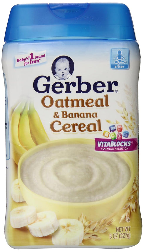 Gerber Probiotic Baby Cereal Variety Pack (8 Ounce (Pack of 6), Oatmeal