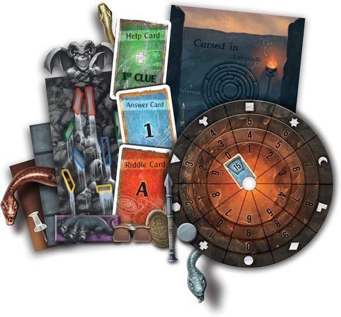 EXIT: The Cursed Labyrinth | Exit: The Game - A Kosmos Game | Family-Friendly Escape Room for 1-4 Players, Ages 10+