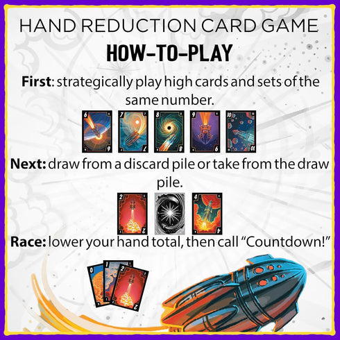 3-2-1 Countdown Assets 2-8 7+ Grandpa Beck's Games | Hand Elimination Card Game for Kids, Teens, Family & Adults | from