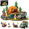 SHAREHB Mountain Camping Building Blocks Set - 677PCS Outdoor Adventure Scene Construction Toy