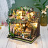 PANZIYU DIY Miniature House Kit, Fairy Dollhouse for Adults to Bulid,Tiny Home Making Kit with Wooden Furniture
