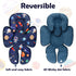 2 SWESEN Infant Car Seat Insert with Strap Pads, Super Soft Carseat Head and Body Support for Baby Boys and Girls