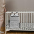 Toddmomy Gray Multifunctional Diaper Organizer for Crib and Nursery Essentials