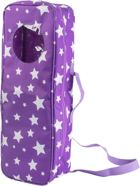Doll Storage Carrying Case - 2 Pack Combo for 18" Dolls, Organizer with Clear Window and Carrying Strap