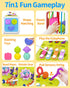Montessori Toys for 1 Year Old Girls Boys, Baby Sorter Activity Cube, 7-in-1 Developmental Learning Toys