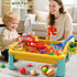 1-3 4-8 2 3 4 5 6 7 8 Kids Water Table Play Toy for Toddlers Years Old, Kitchen Sink with Electrical Pump and Flowing