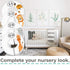 Baby Closet Size Dividers - 7X Safari Nursery Closet Dividers for Baby Clothes - Elephant Giraffe Zebra Lion Monkey