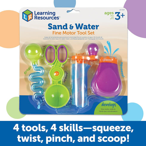 Learning Resources Sand & Water Fine Motor Set - Fidget Toys, Toddler Daycare Essentials for Kids