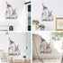 ROFARSO Lifelike Lovely Cute Two Bunnies Rabbits Animal Wall Stickers Removable Wall Decals for Nursery Baby Bedroom