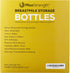 6pc Set 6.oz 180ml Breastmilk Bottles with Leak Proof Lids by Max Strength Pro, Reusable Wide Neck Bottles Best