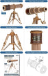 ROKR 3D -3X Puzzles for Adults Wooden Telescope Building Model Kit with Tripod for Adults Magnification Science Kit