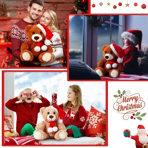 Aoriher 6 Pieces Bear Bulk Stuffed Animal, Baby Shower Plush Toys, Cute Bear Decorations for Sleeping and Playing