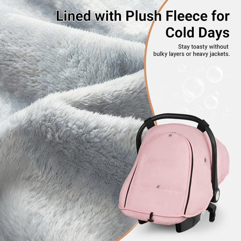 Metplus Winter Car Seat Cover Baby,Waterproof Carseat Covers Baby Boy Girl,Breathable Infant Car Seat Cover