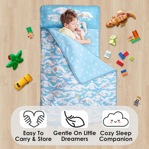 Juju Blue Kawaii Nap Mat - Kawaii Stuff Toddler Nap Mat - Nap Mats for Preschool - Kids Sleeping Bag - Kawaii