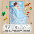 Juju Blue Kawaii Nap Mat - Kawaii Stuff Toddler Nap Mat - Nap Mats for Preschool - Kids Sleeping Bag - Kawaii