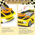 3 4 5 6 7 8 deAO Racing Adventure Car Steering Wheel Toy with Music and Light, Kids Simulation Driving Racing Car