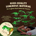 Glow in The Dark Dinosaur Wall Stickers - 10 Large Bright Decals for Bedroom Walls and Ceilings, Set 2