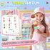 Counter Playset 3 4 5 6 7 8 Loscola Ice Cream Toy, Wooden Ice Cream Toys for Kids Toddlers, Pretend Play Kitchen Food