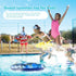 Inflatable Boogy Boards for Beach Travel, 30” Canvas Slip Slide Water Park Body Surfing Board for Kids