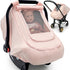 Baby Car Seat Cover for Summer/Spring,100% Organic Cotton Carseat Cover for Babies,Infant