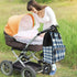 Qewfoju 3 Backpack Dusty blue Gingham Pattern Diaper Bag Multifunctional Baby Bags for Baby Girls & Boys Large Capacity