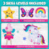 CRAFTSBEE 7+ 5 Cozy Magical Unicorn Sewing Kit for Girls - Create Adorable Felt Animals & a Pillow - Fun, Easy