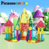 82 3+ PicassoTiles Piece Magnetic Sticks and Magnet Tiles Construction Building Block Toys for Toddlers, STEM Learning