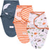 Miracle Baby 3-Pack Baby Swaddle Sleep Sacks, Newborn Blanket Wrap Adjustable Breathable Soft Cotton